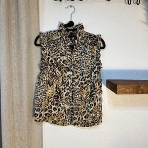 Essentials by Miland Women's Leopard Top - Size S